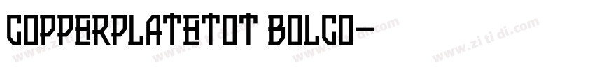 CopperplateTOT BolCo字体转换